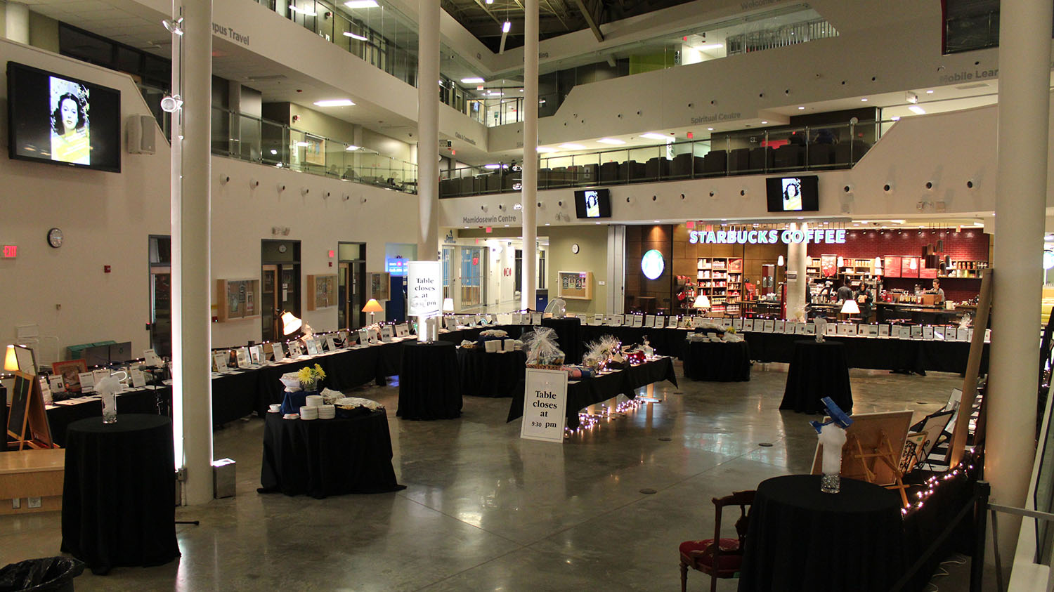 Silent auction layout